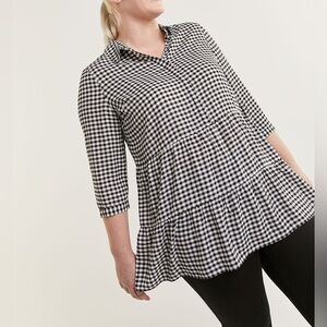 REITMANS checked Tunic‎ size medium NWT